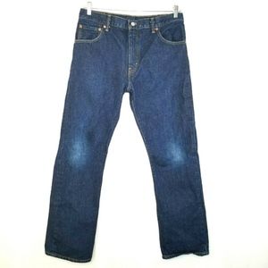 Levi's 517 Boot Cut Stonewashed Denim Blue Jeans